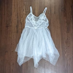 SHEIN Sheer Lace Babydoll Nightgown Lingerie